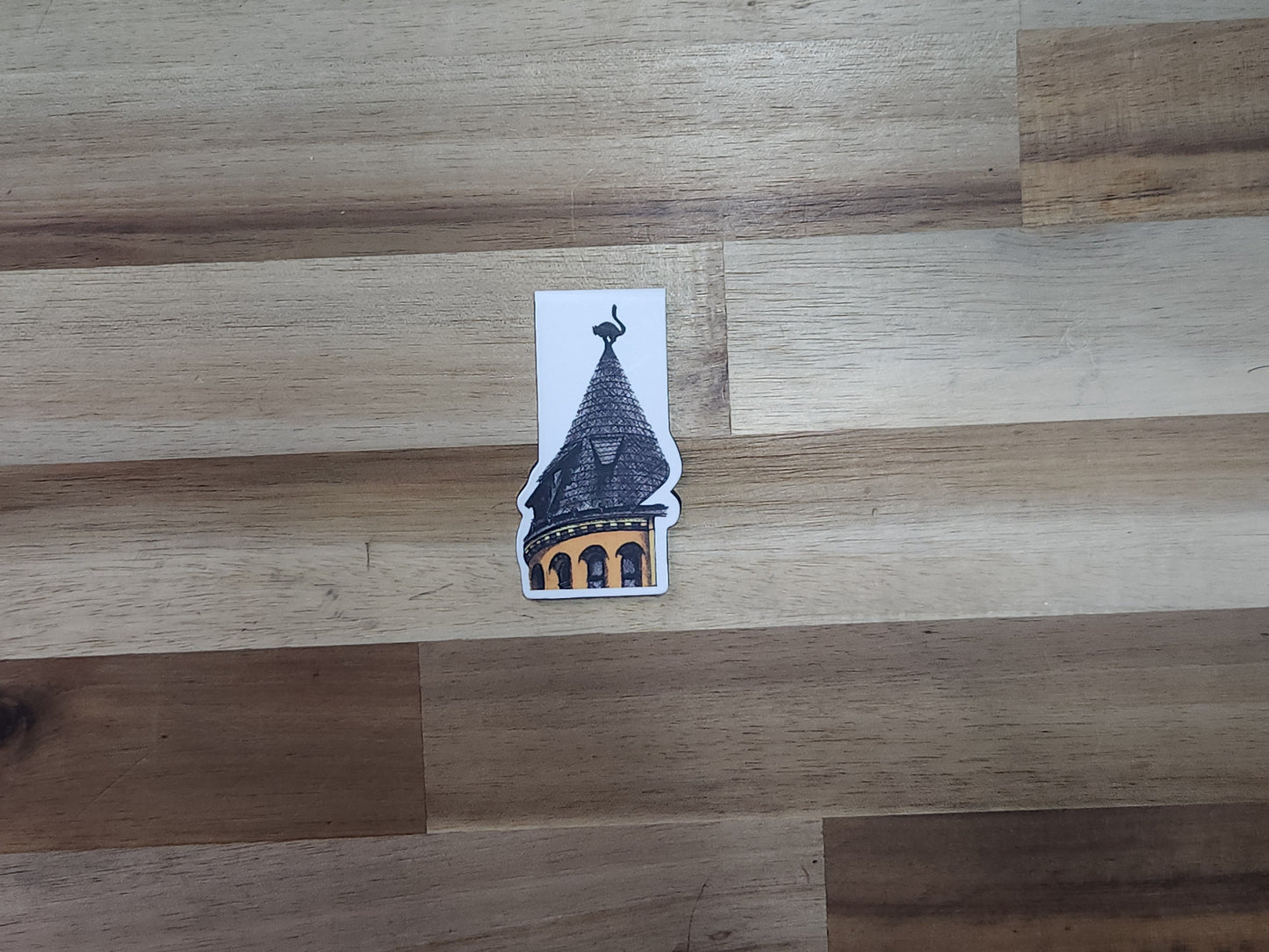 Black Cat House Magnetic Bookmark
