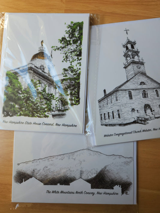 3 NH Notecards